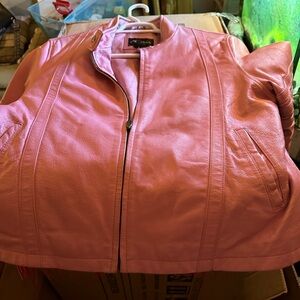 Forever 21 Pink Leather Jacket Chic Style